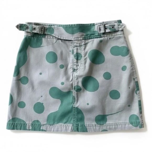 Marc By Marc Jacobs Dresses & Skirts - Marc By Marc Jacobs “Granite Multi" Olive Green And Tan Print Skirt Size 4 EUC!